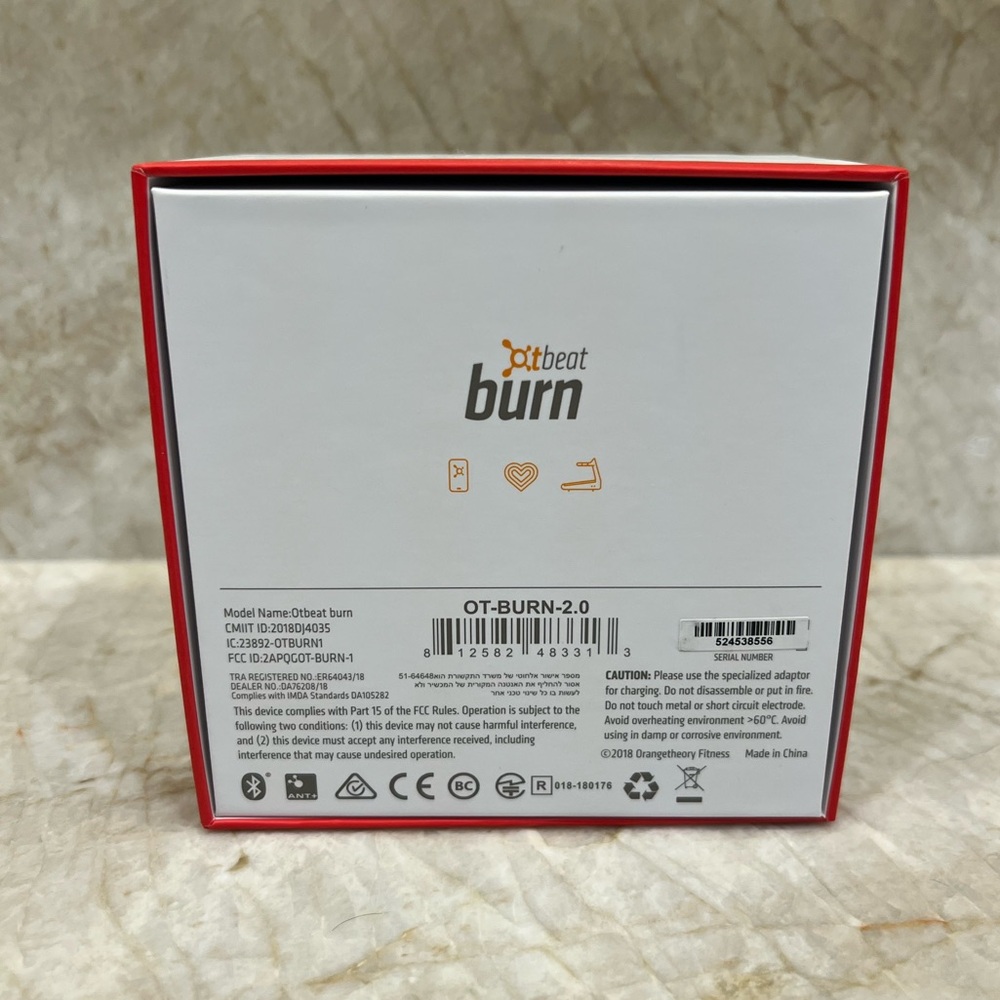Orange Theory OT Beat Burn 2.0 Monitor w/ Two Straps and Charging Chord - Picture 6 of 6